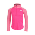 Tech Graphic Half-Zip Longsleeve Mädchen - neonpink,