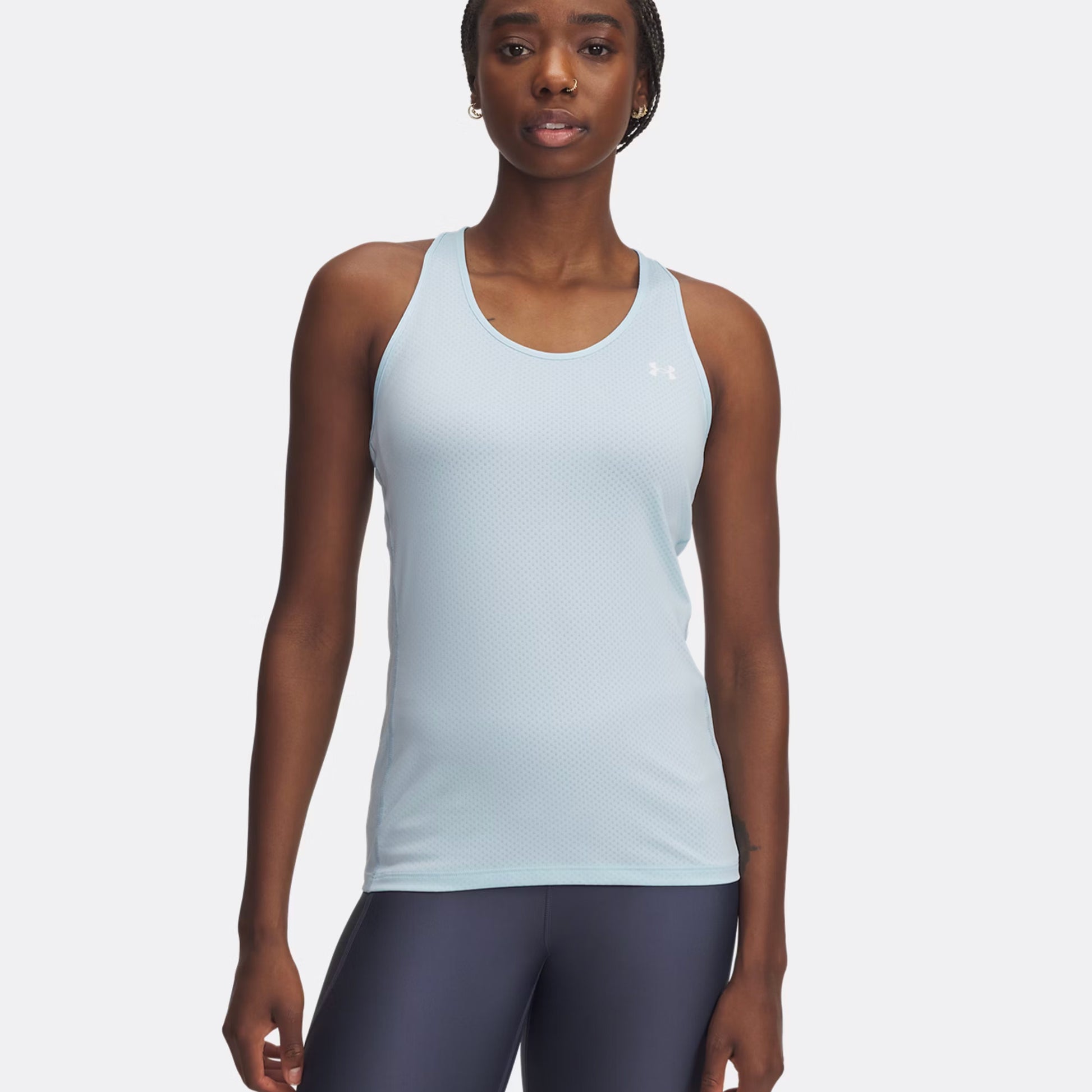 Under Armour Tech Racer Tank-Top Damen-Blaugrau