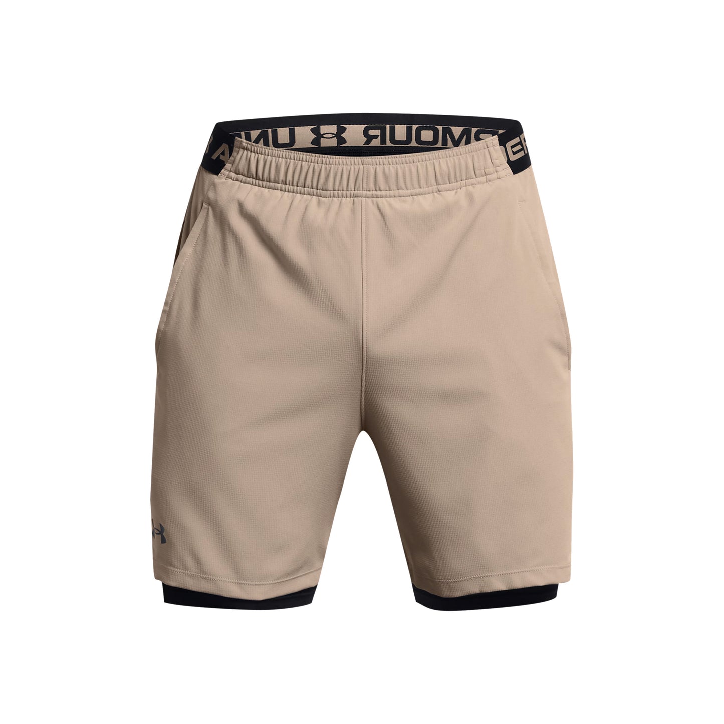 Under Armour Vanish Woven 2in1 Shorts Herren - beige, schwarz
