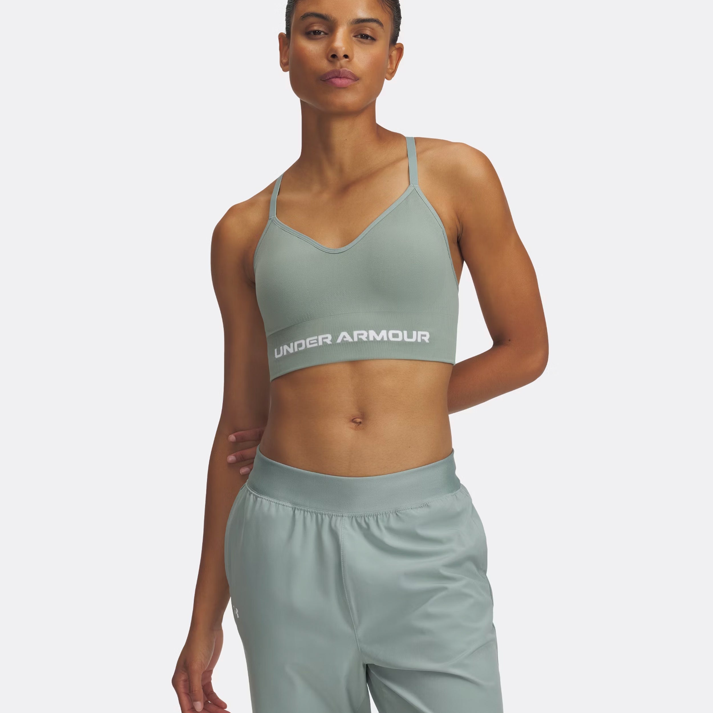 Under Armour Vanisheamle Low Sport-BH Damen - grün,