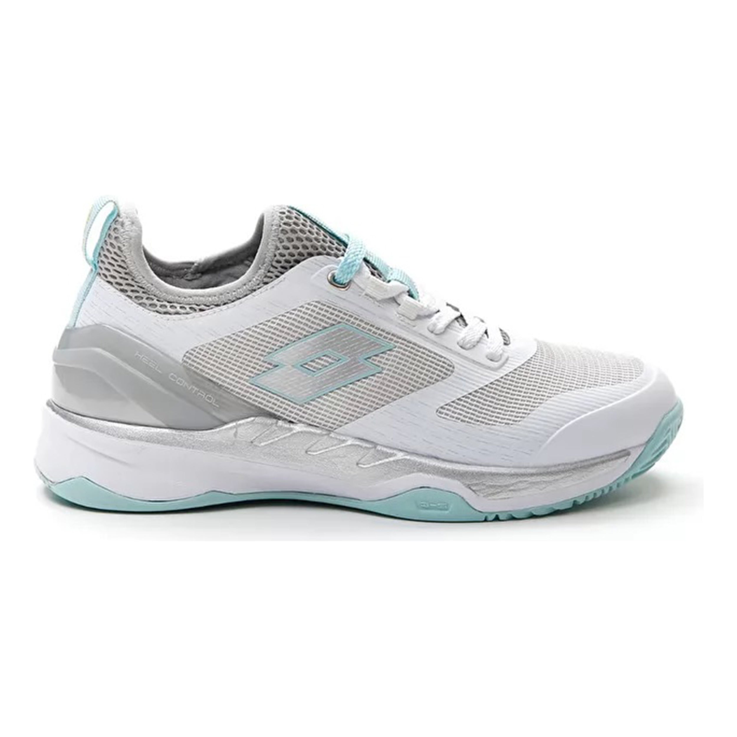 Lotto Mirage 200 Sandplatzschuh Damen-Weiß,Silber