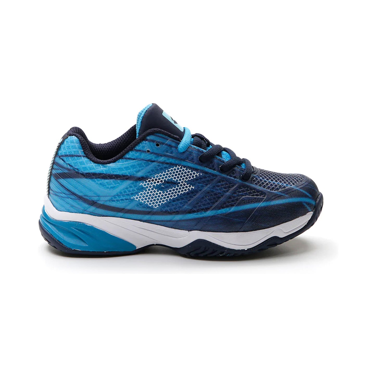 Lotto Mirage 300 Allcourtschuh Kinder - blau, weiß