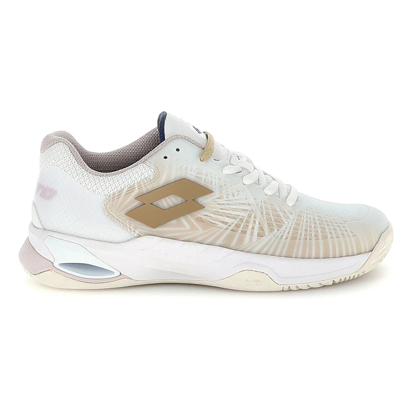 Lotto Mirage 100 II Sandplatzschuh Damen-weiß, beige