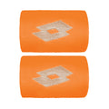 Schweißband 2er Pack kurz - orange, creme