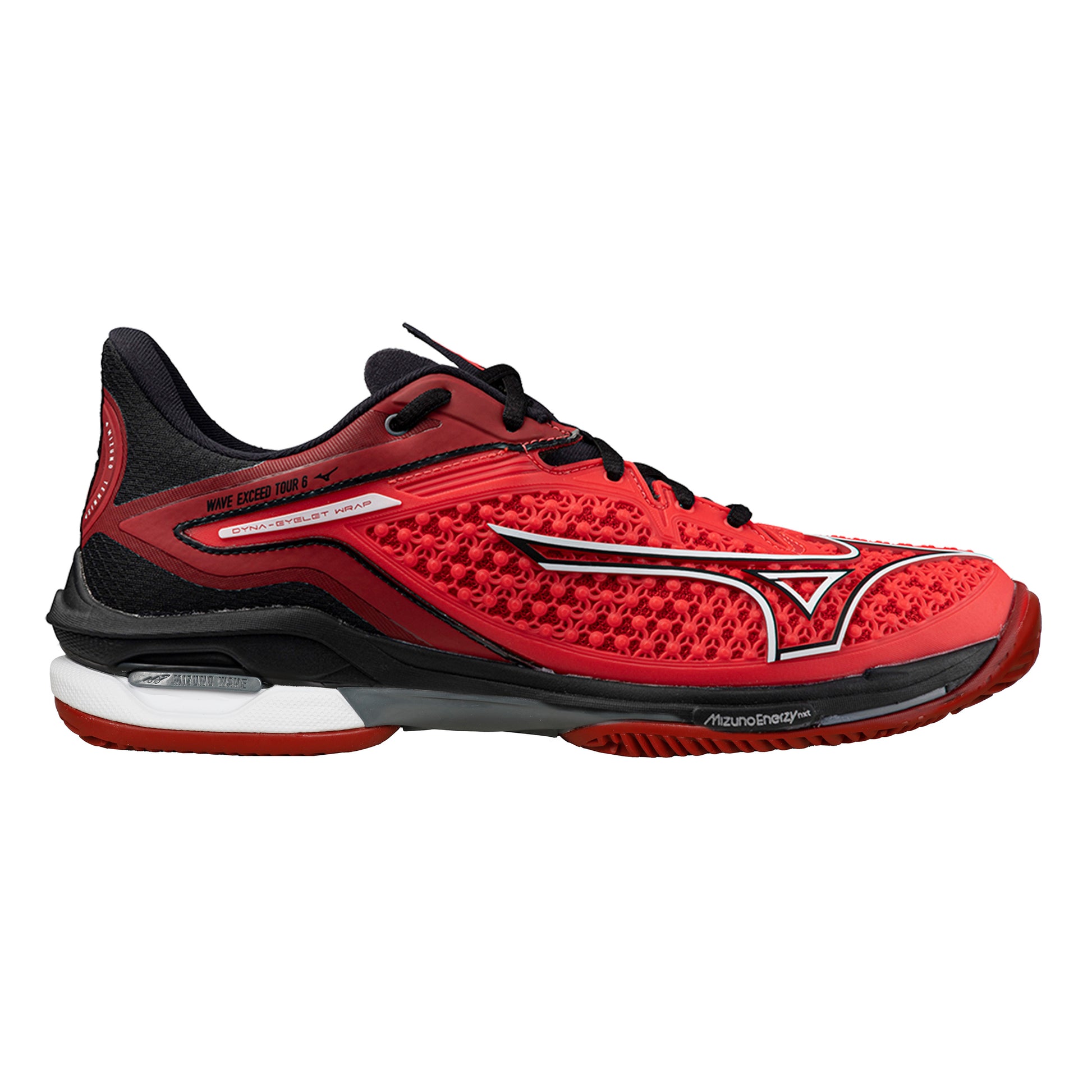 Mizuno Wave Exceed Tour 6 Sandplatzschuh Herren - rot, schwarz