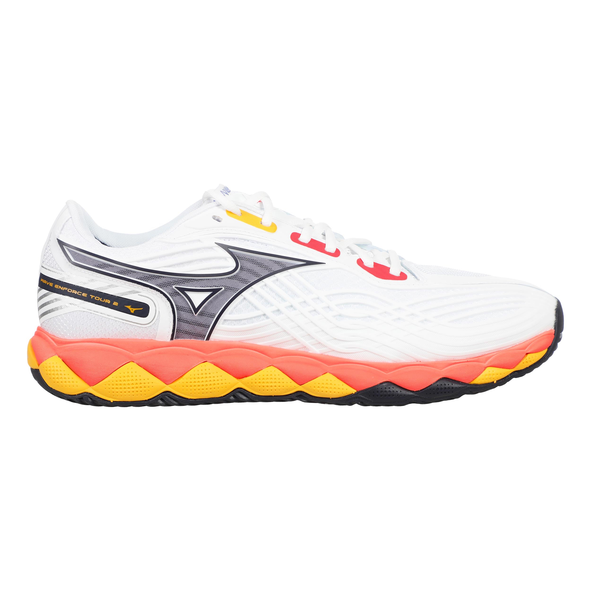 Mizuno Wave Enforce Tour 2 Allcourtschuh Herren-Weiß,Blau