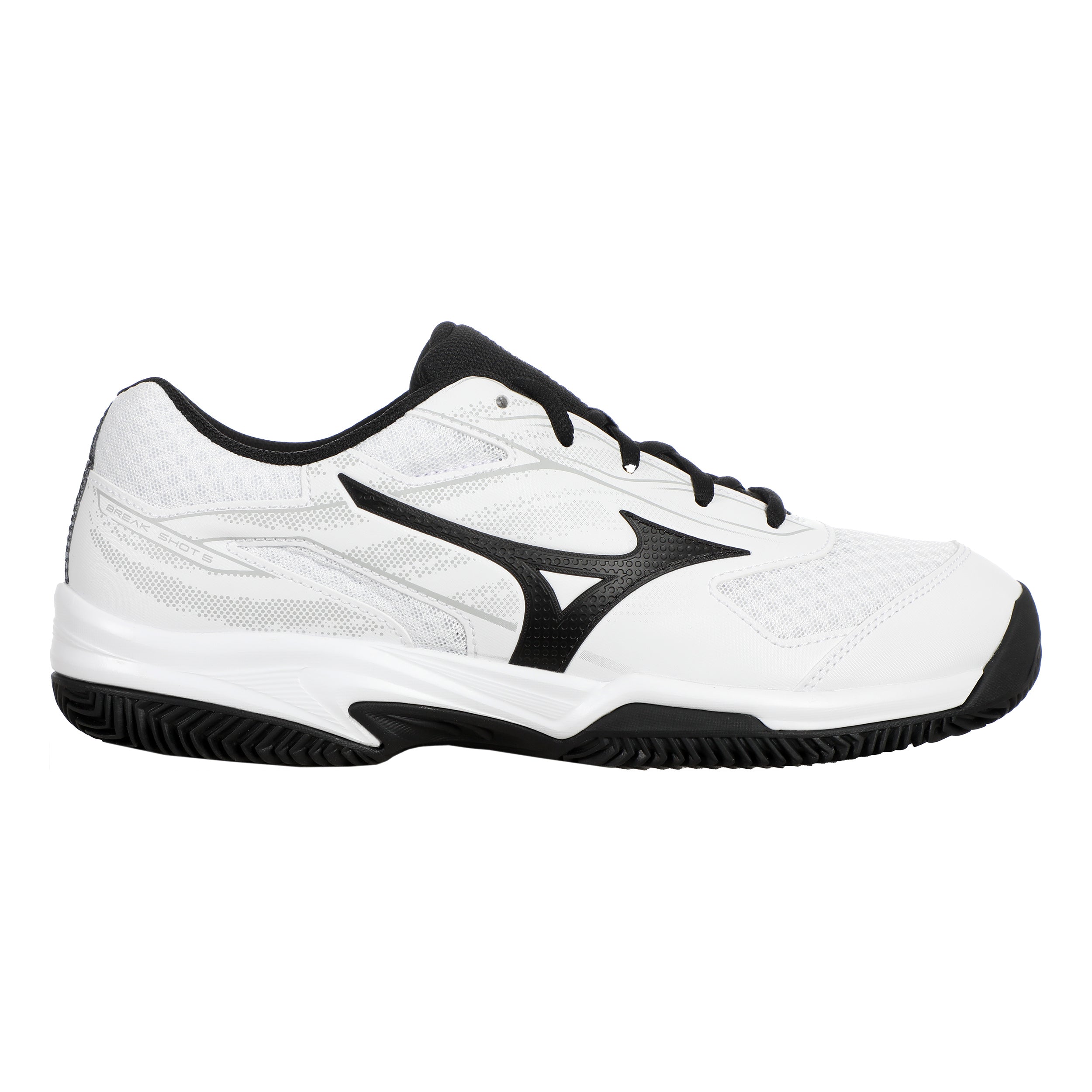 Mizuno Break Shot 5 Sandplatzschuh Herren-Weiß,Schwarz