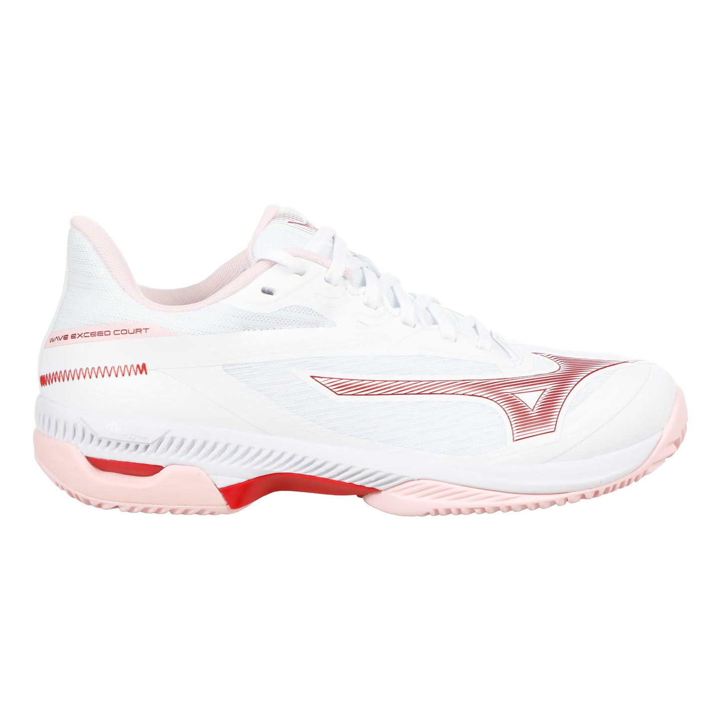 Mizuno Wave Exceed Court Sandplatzschuh Herren-weiß, berry