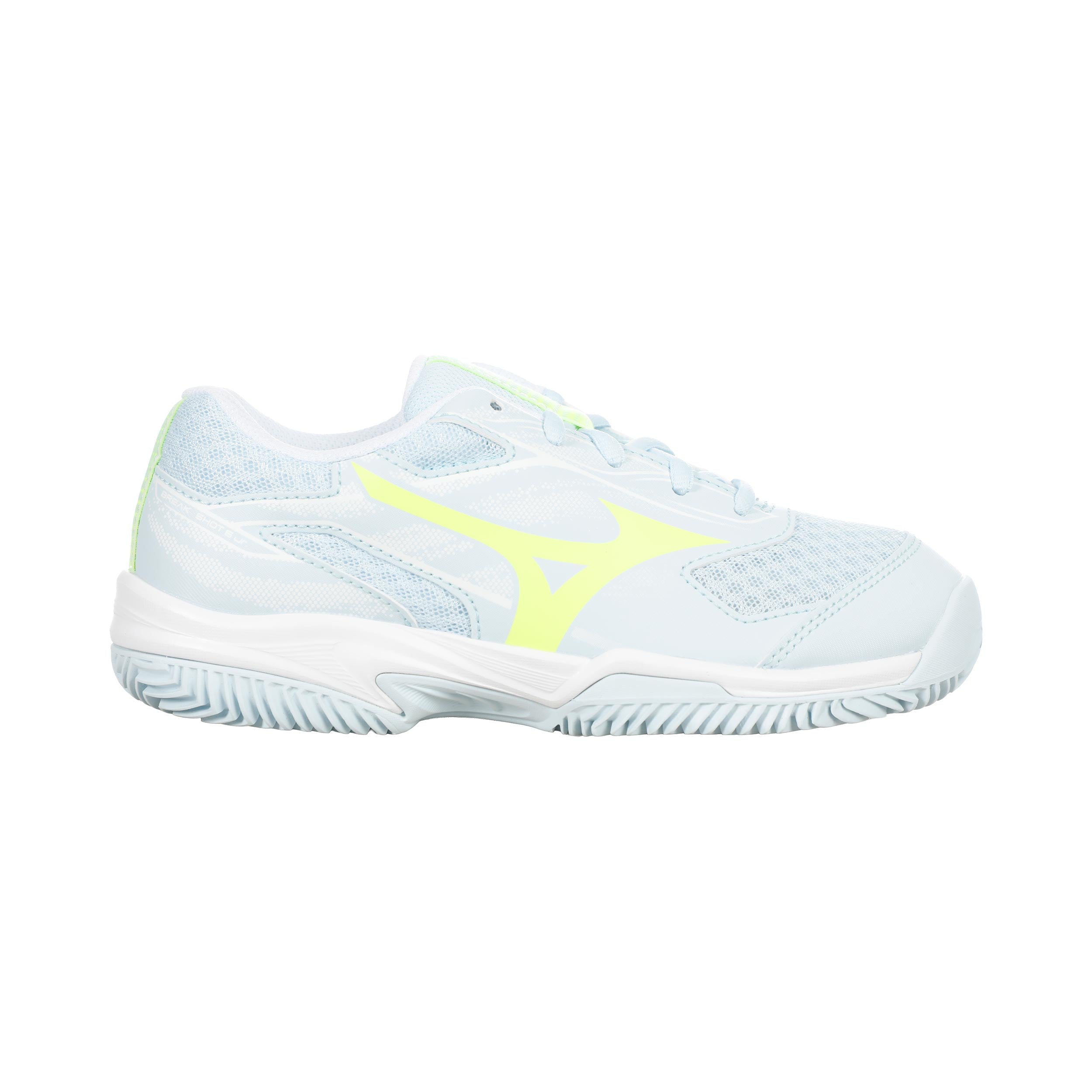 Mizuno Break Shot 5 Sandplatzschuh Kinder - weiß, hellblau
