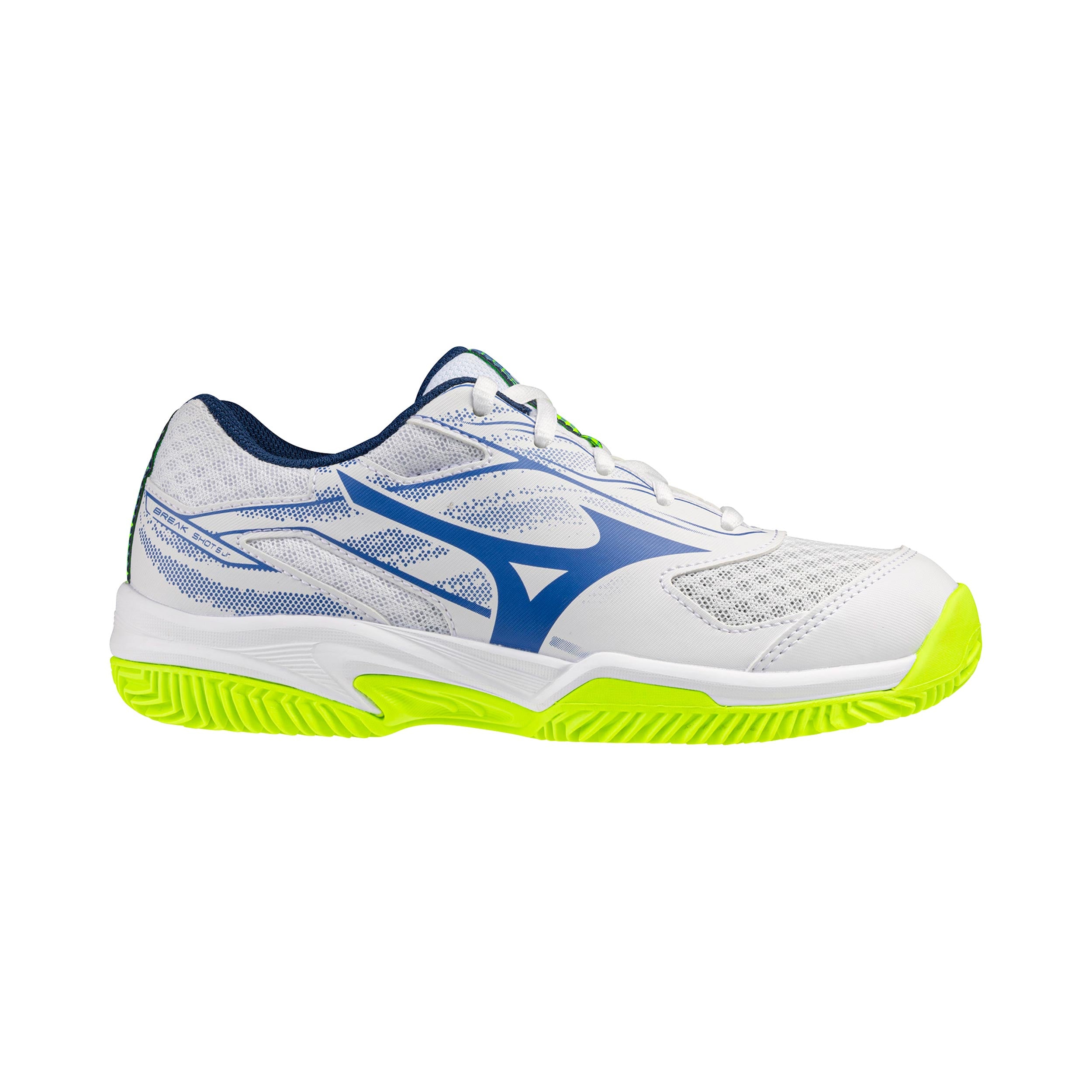 Mizuno Break Shot 5 Sandplatzschuh Kinder - weiß, limette