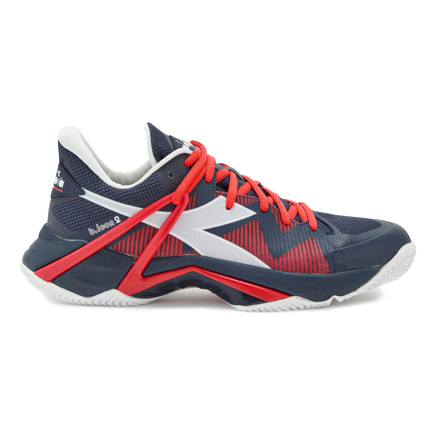 Diadora B.Icon 2 Sandplatzschuh Herren - dunkelblau, rot