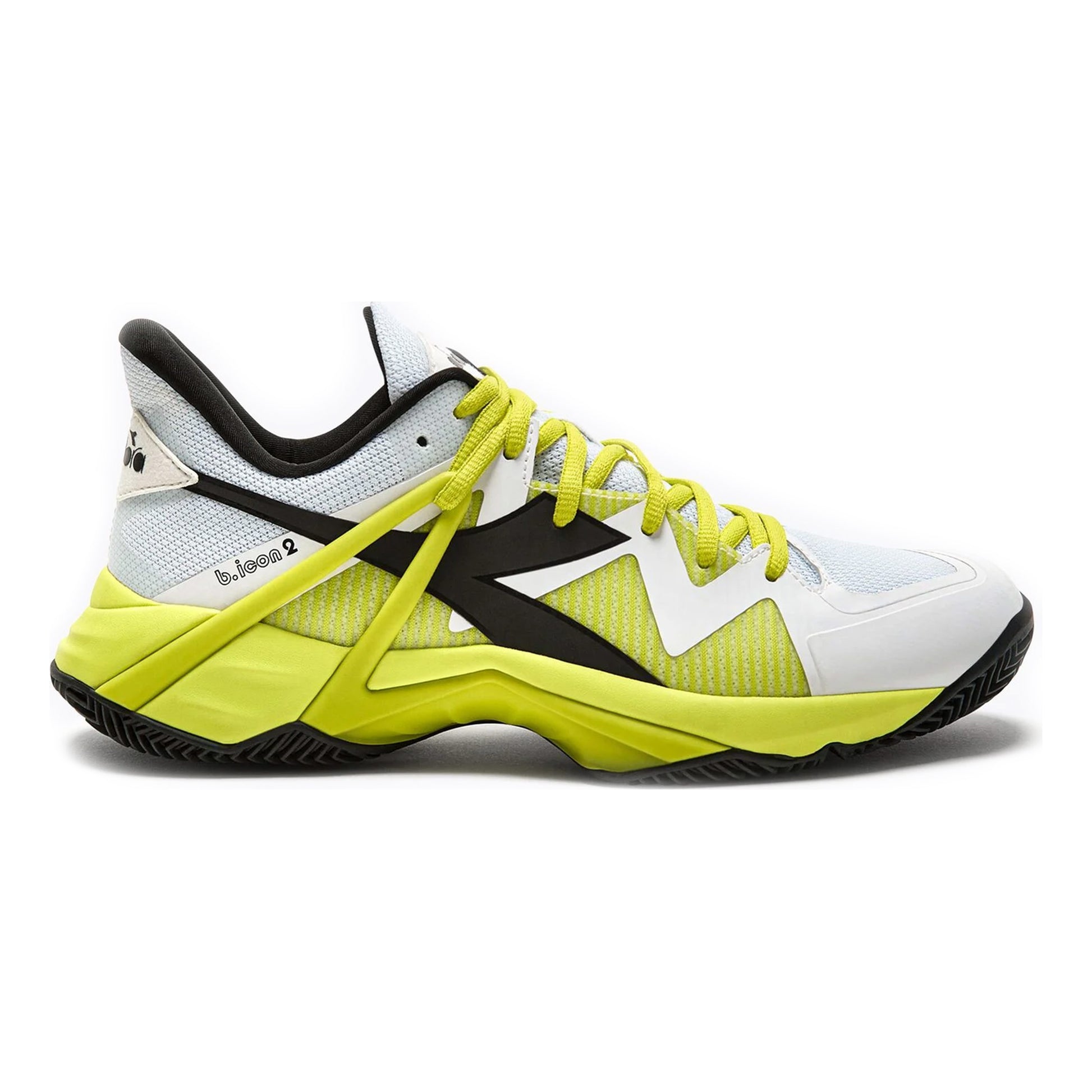 Diadora B.Icon 2 Sandplatzschuh Herren-weiß,neongelb