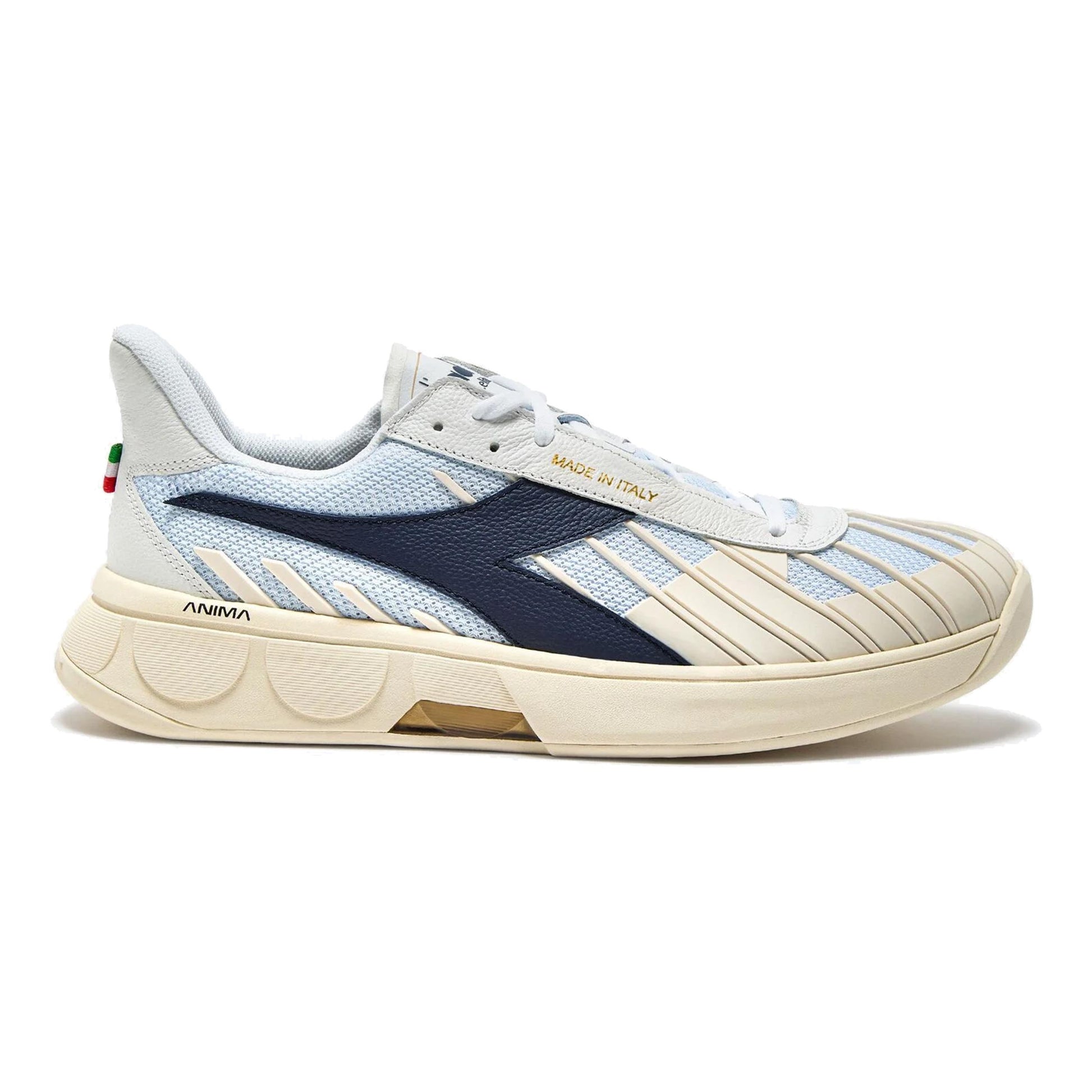 Diadora B. Elite Star Made In Italy Allcourtschuh Herren-Weiß,Blau