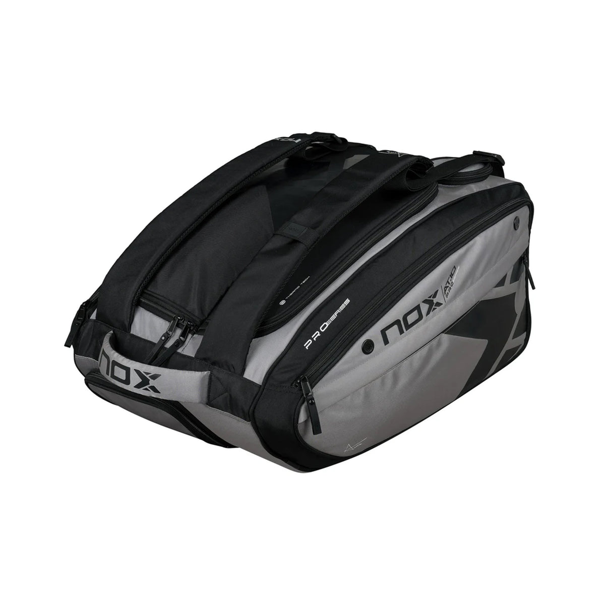 NOX AT10 Competition XL Compact Padelschlägertasche-Schwarz,Grau