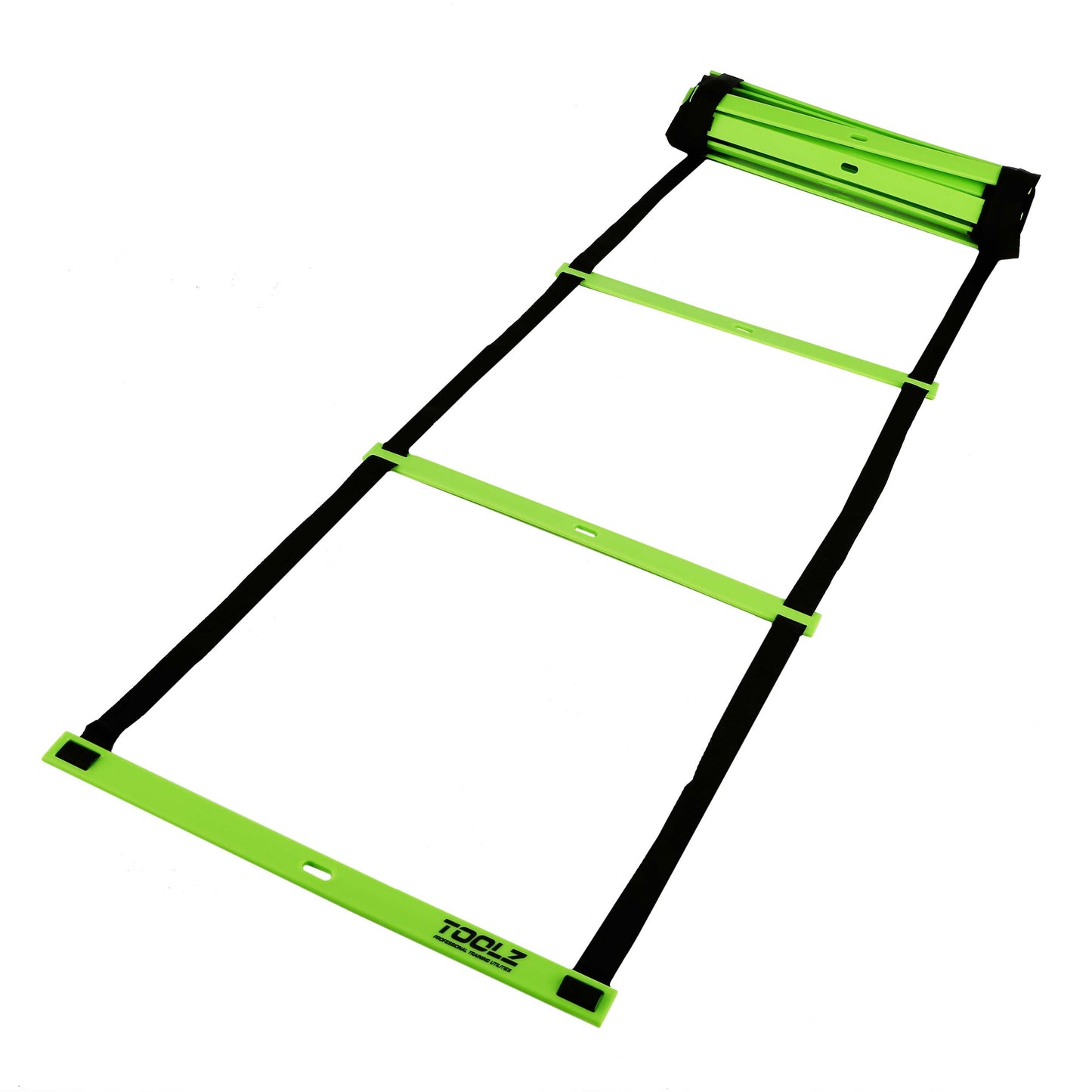 TOOLZ Power Ladder 2m Koordinationsleiter-Grün,Schwarz