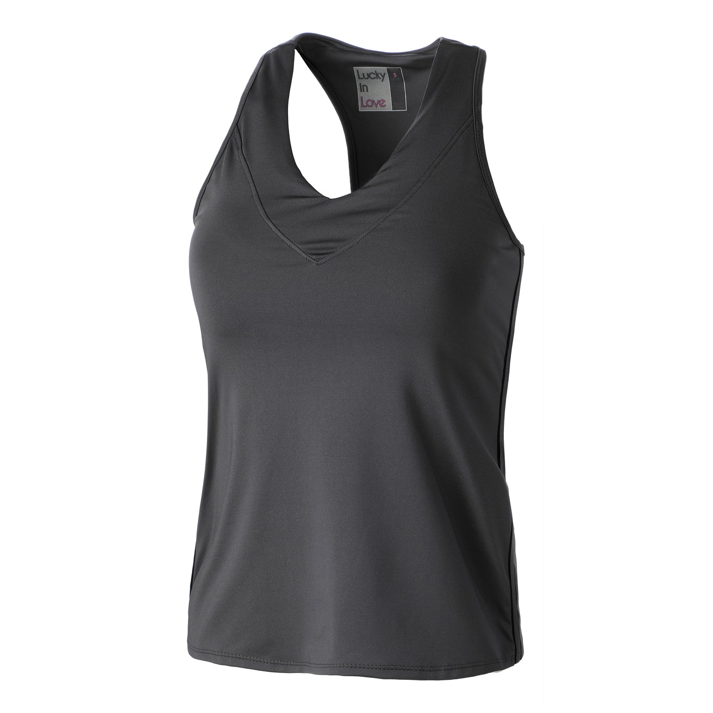 Lucky in Love V-Neck Tank-Top Damen - dunkelblau,