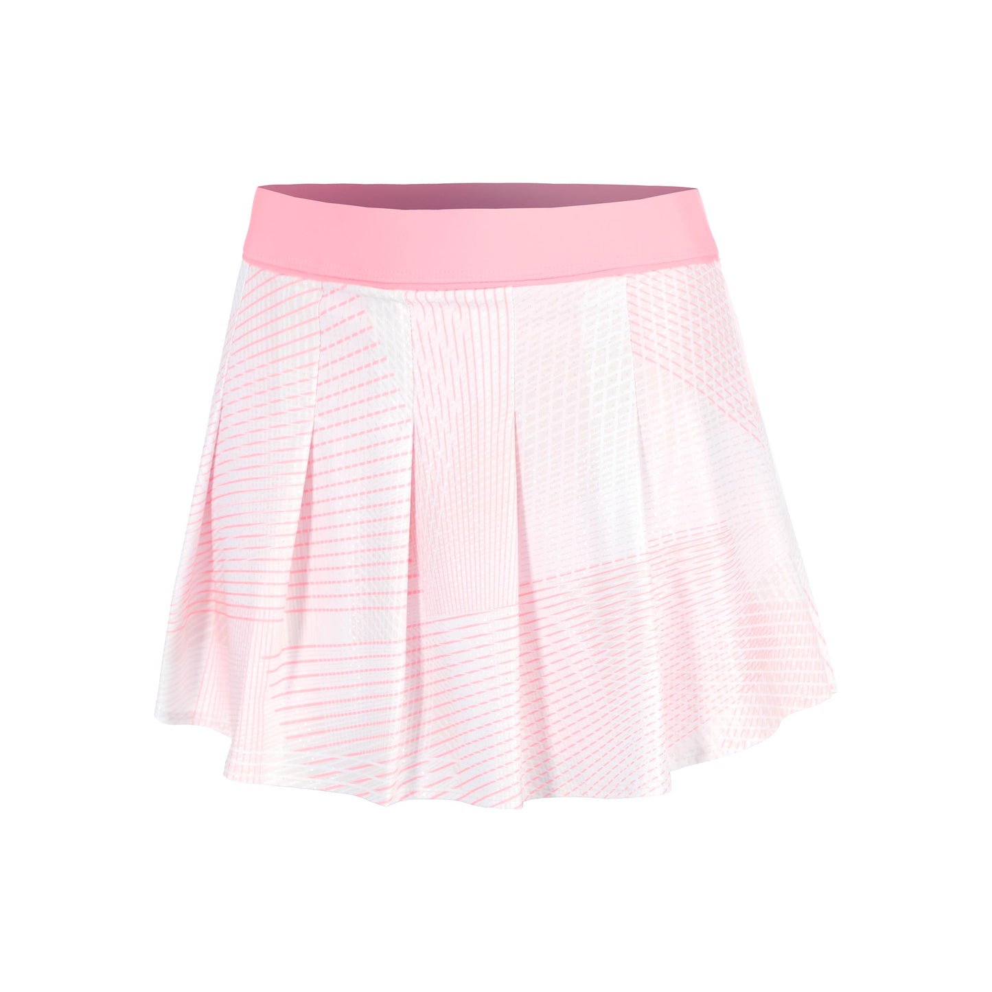 Lucky in Love Spin Around Pleat 13.5in Rock Damen-Rosa,Weiß