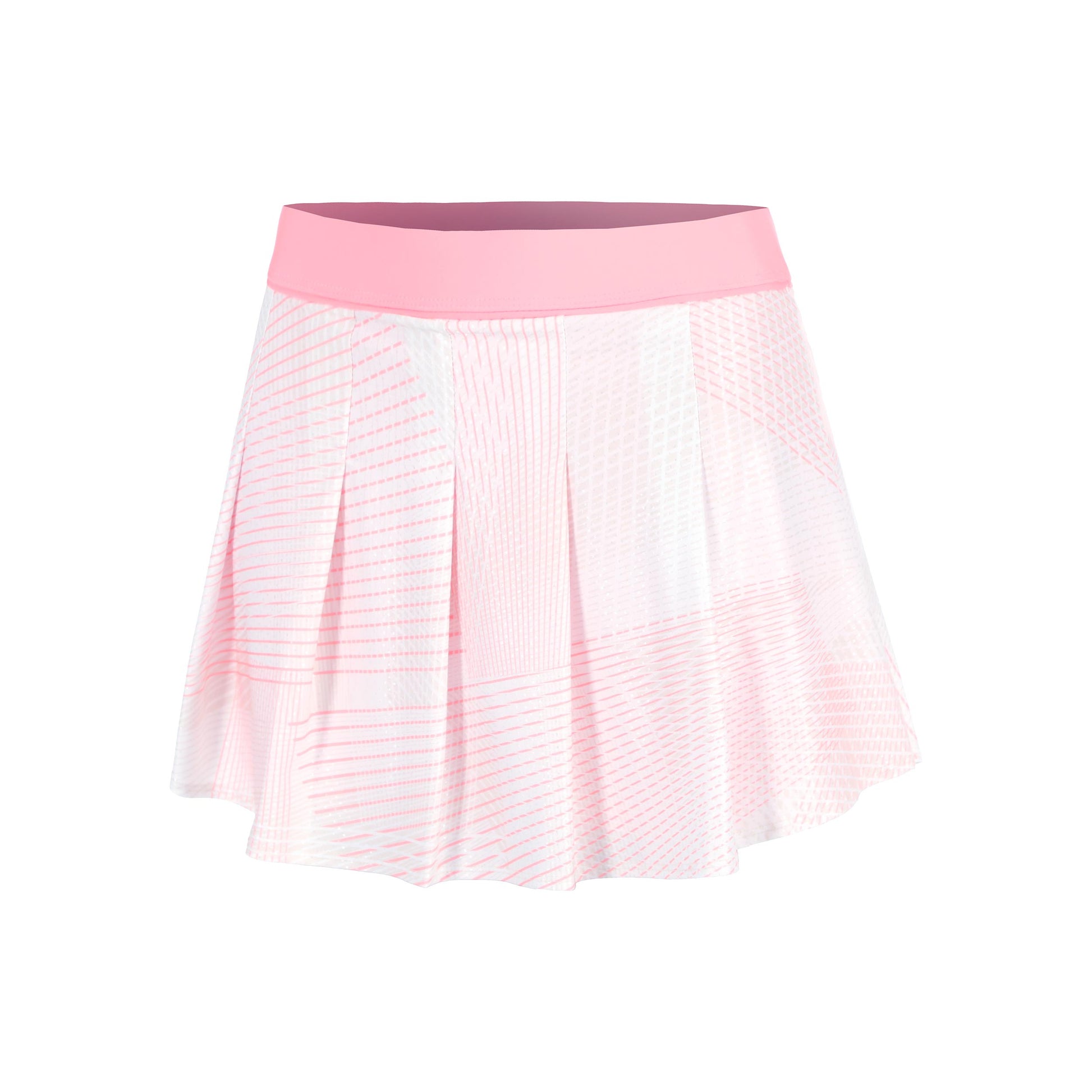 Lucky in Love Spin Around Pleat 13.5in Rock Damen-Rosa,Weiß