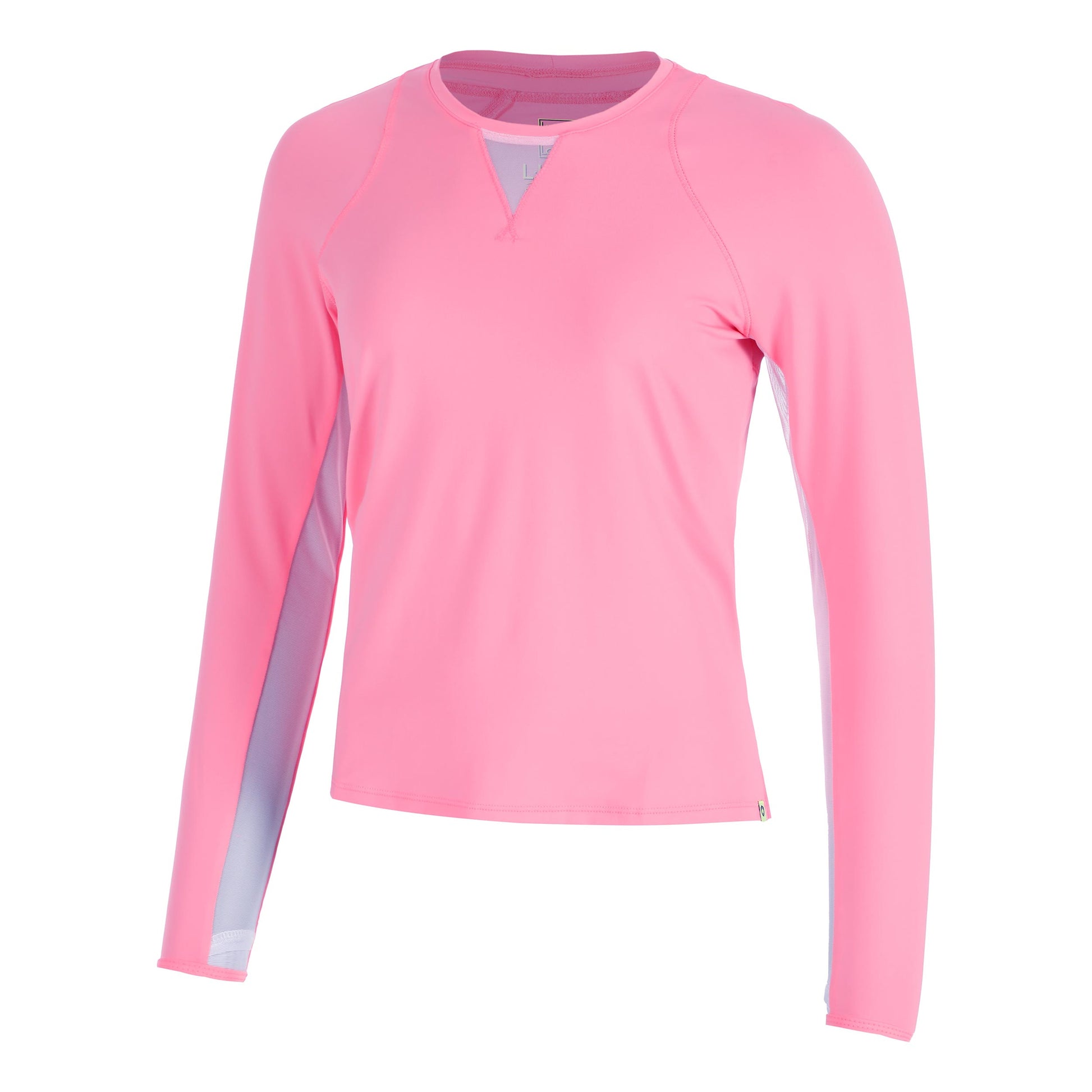 Lucky in Love High Low Breezy Longsleeve Damen-Rosa