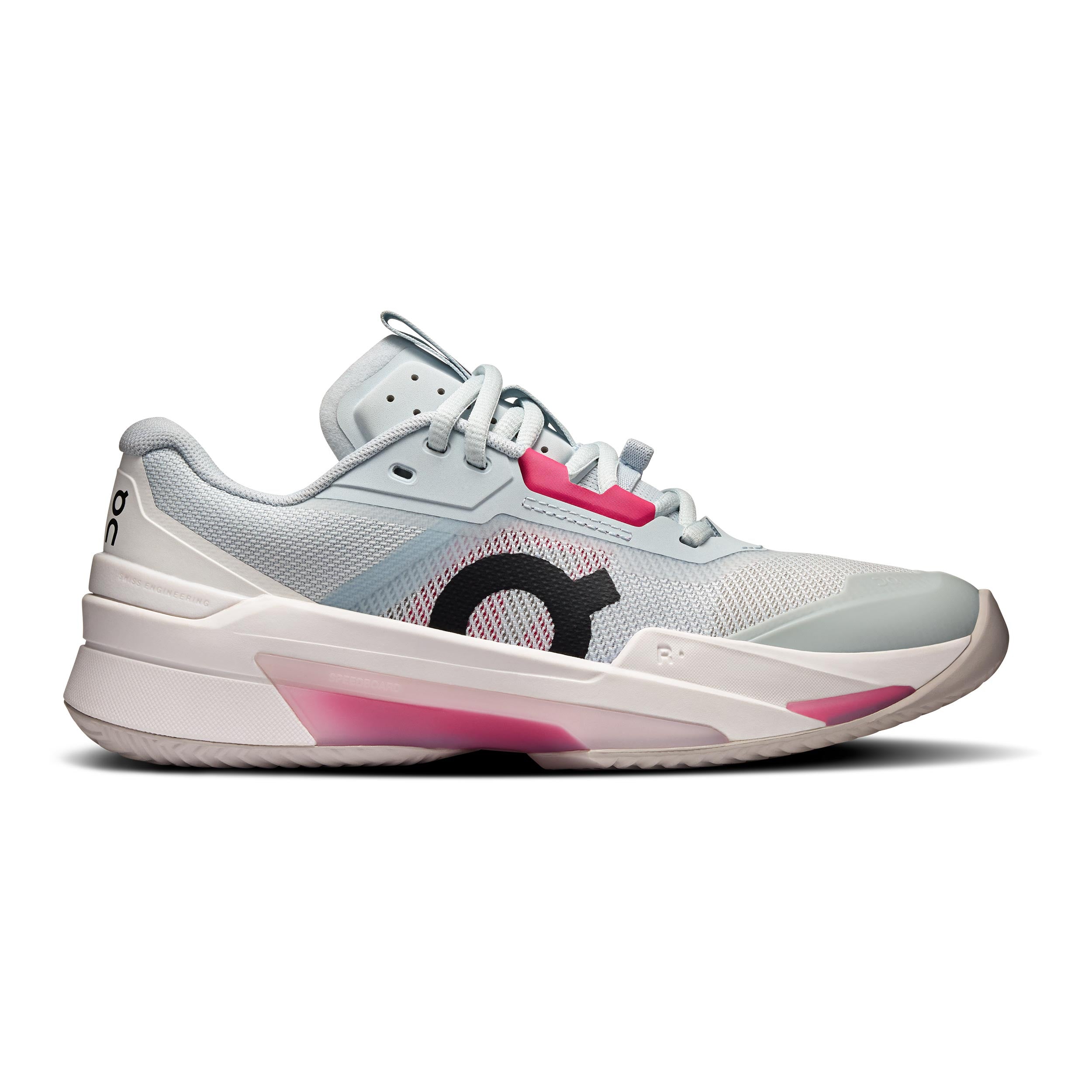 On THE ROGER Pro Fire Sandplatzschuh Damen - hellblau, pink
