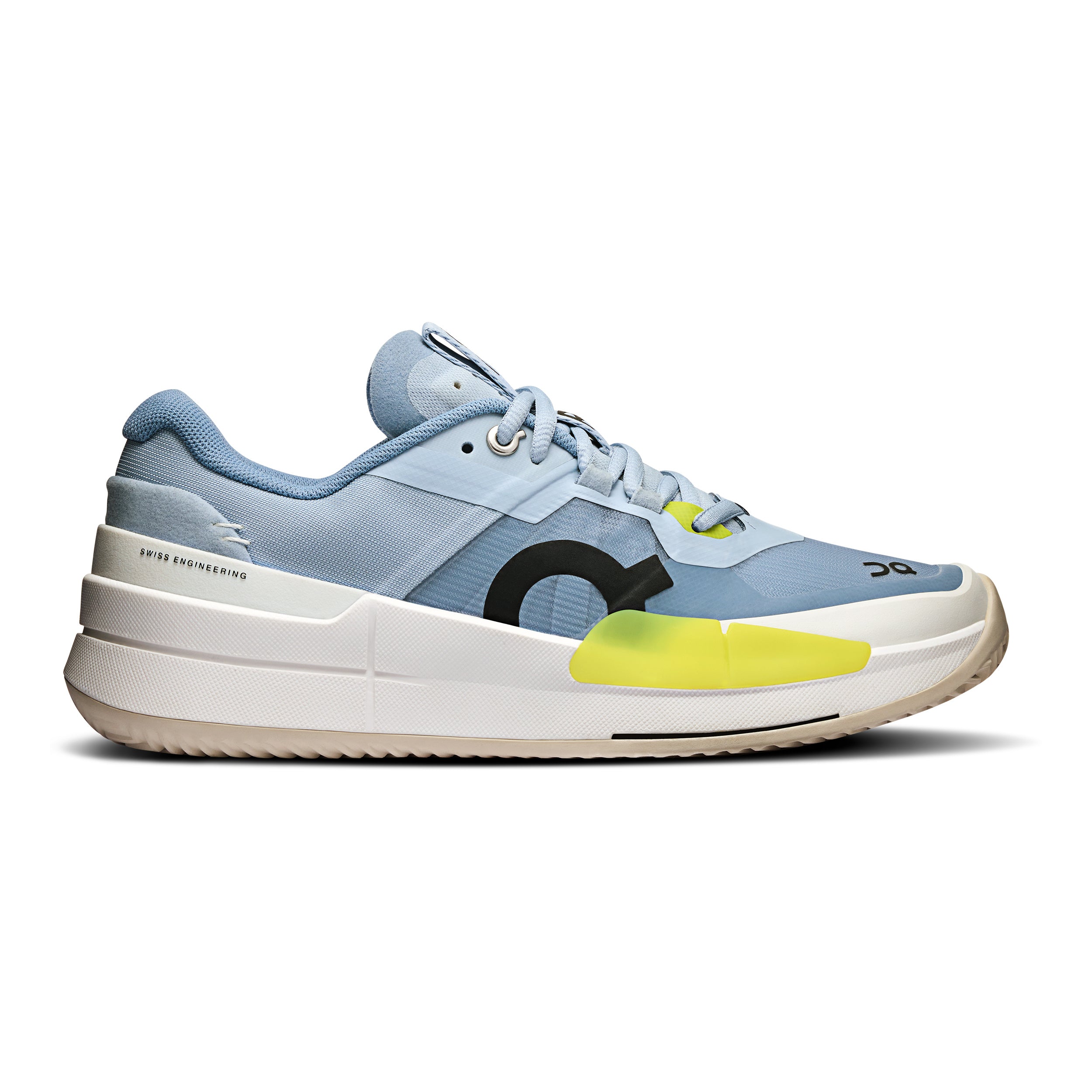 On The Roger Pro 2 Sandplatzschuh Damen-Hellblau,Gelb