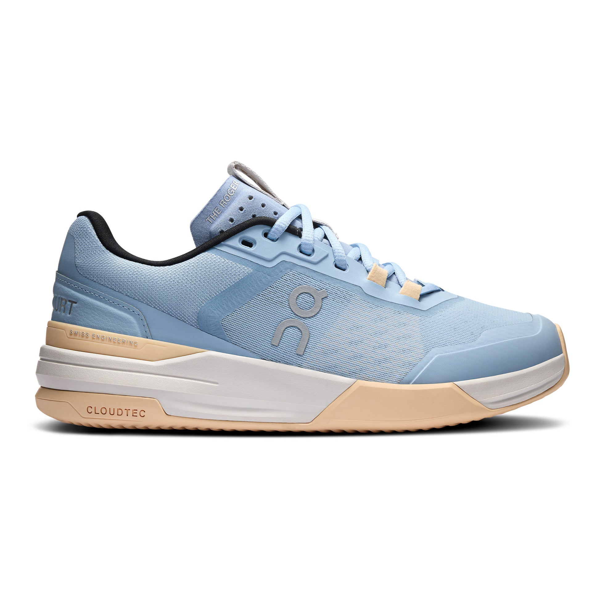 On The Roger Advantage Pro Sandplatzschuh Damen-Hellblau,Apricot