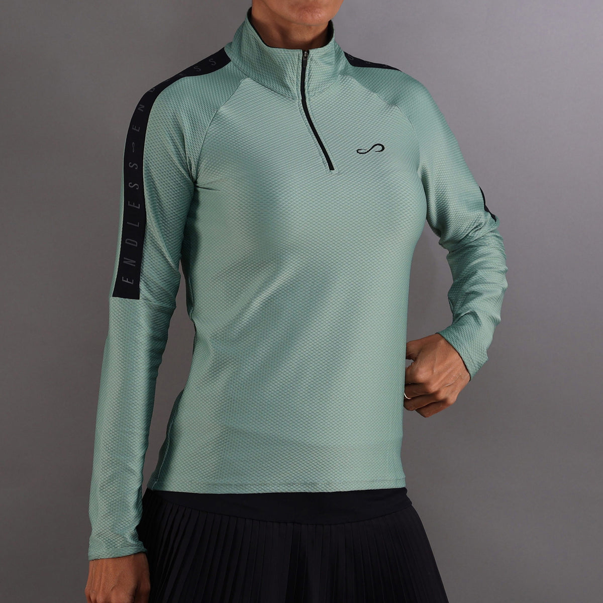 Endless Kirsch Iconic Ii Longsleeve Damen-Grün,Dunkelblau