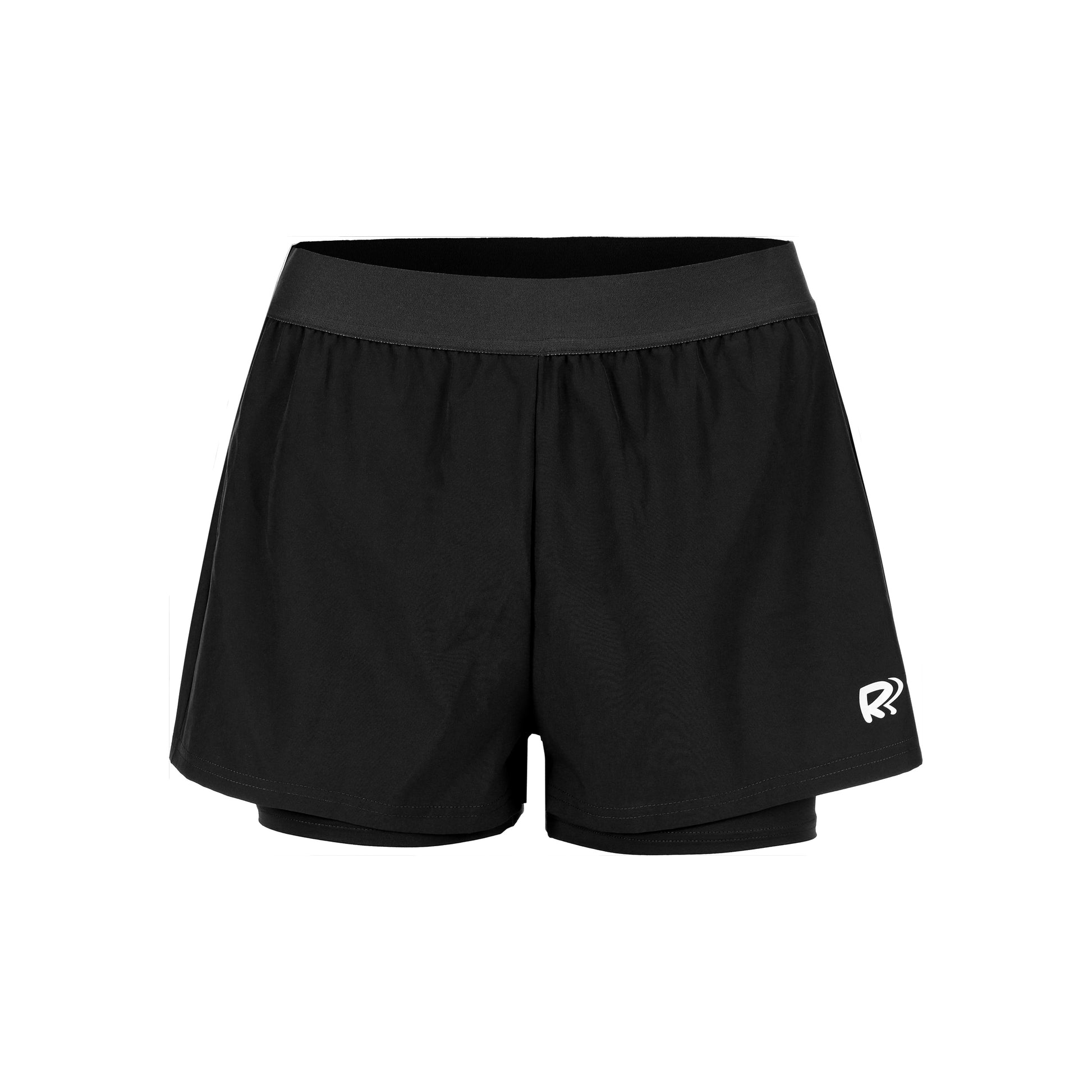 Racket Roots Teamline 2in1 Shorts Damen - schwarz