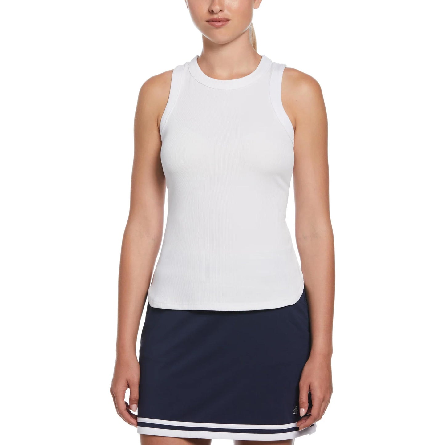 Original Penguin Rib Tank-Top Damen-Weiß