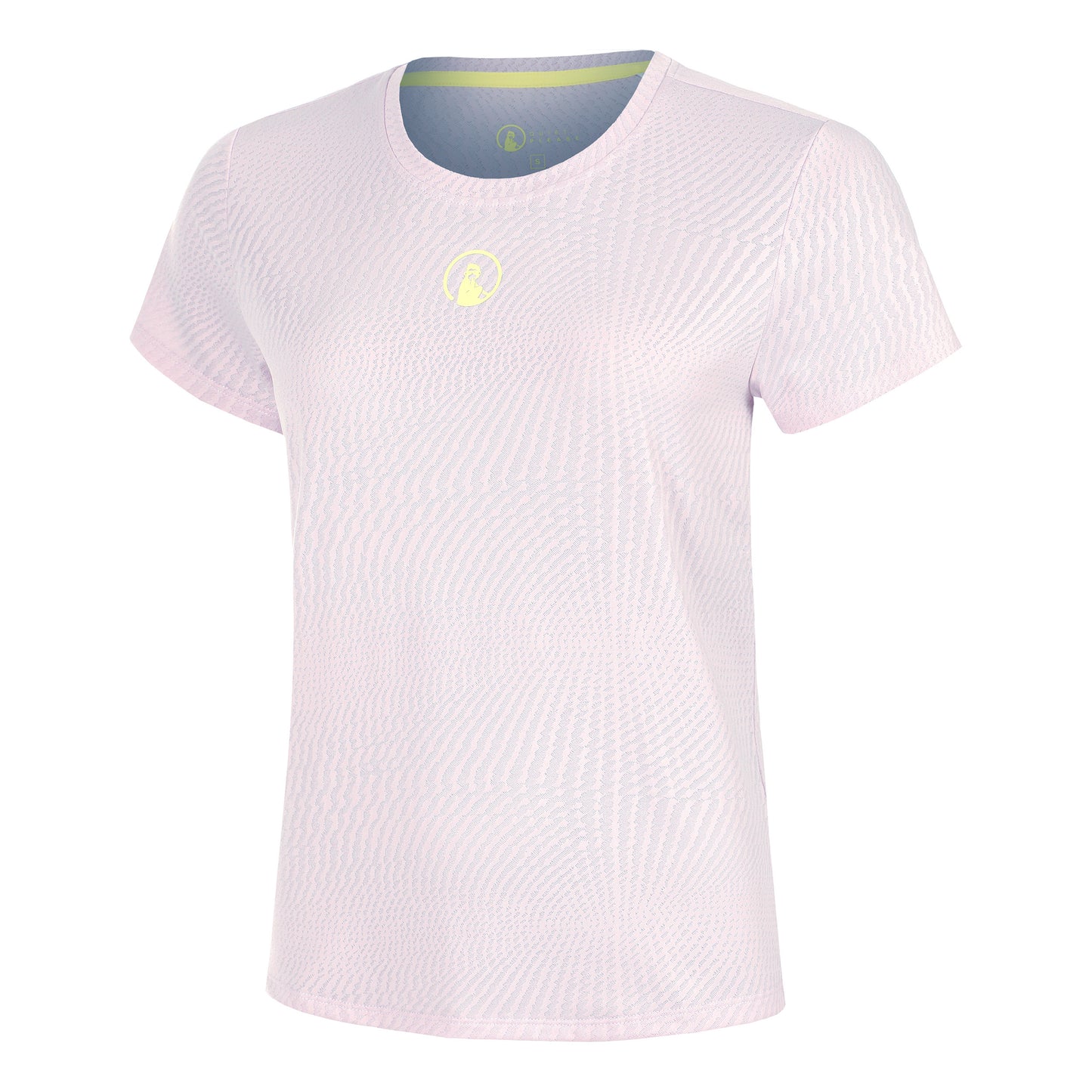 Quiet Please Mind Spin T-Shirt Damen-Flieder,Gelb