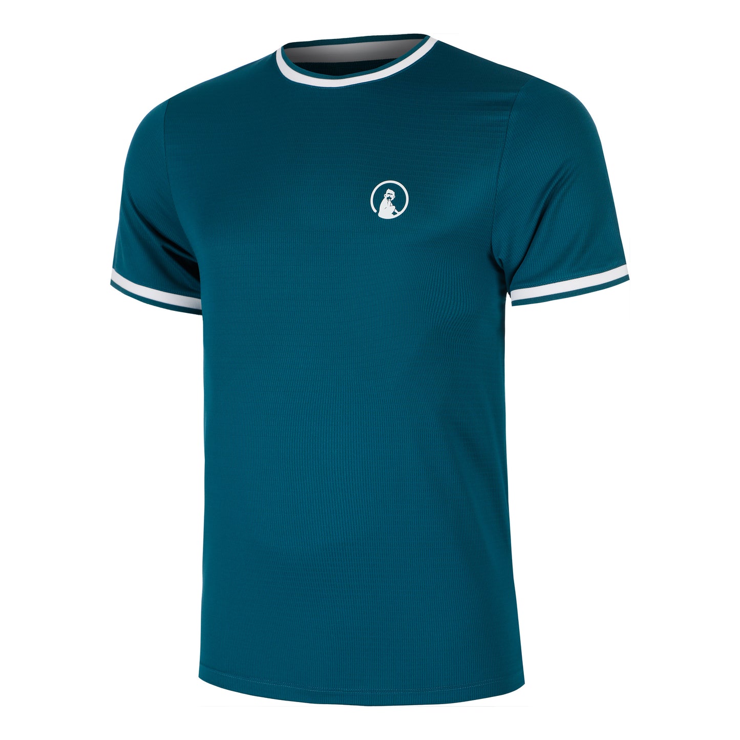 Quiet Please Create Break Ringer T-Shirt Herren-Petrol,Weiß