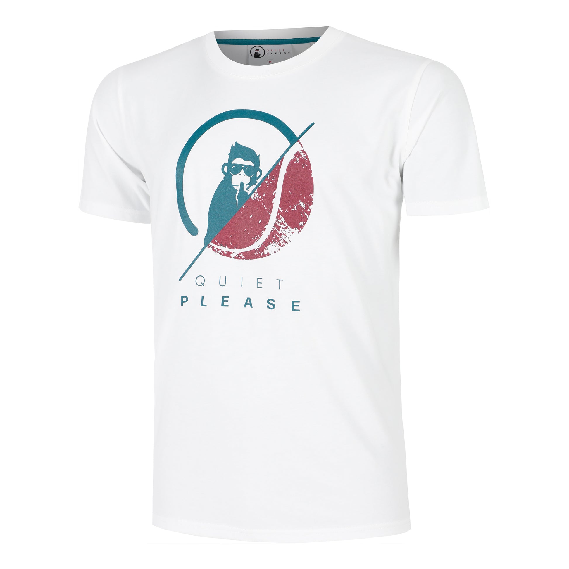 Quiet Please Create 40:40 T-Shirt Herren-Weiß,Mehrfarbig
