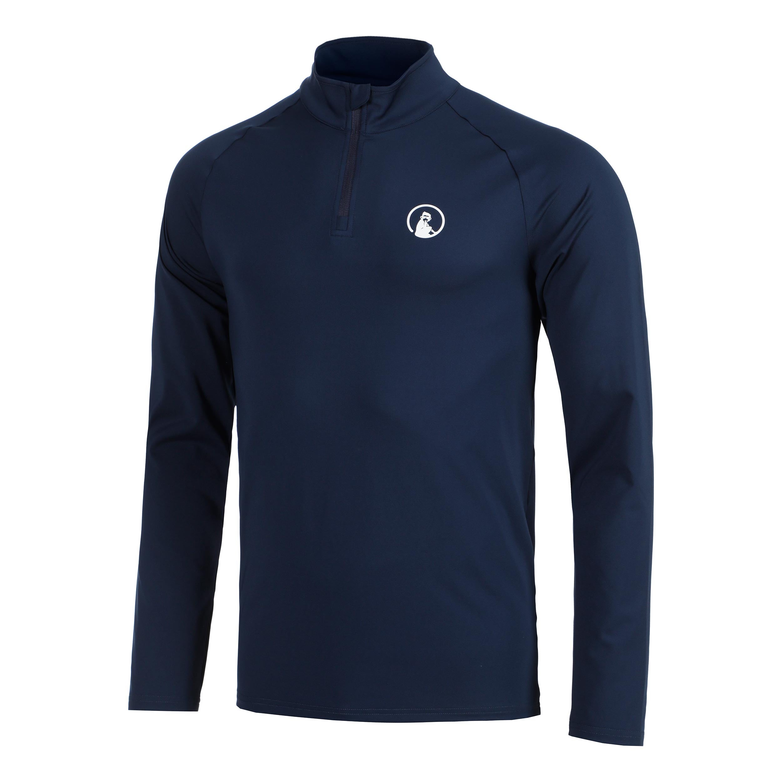 Quiet Please Big Serve 1/4 Zip Longsleeve Herren-dunkelblau