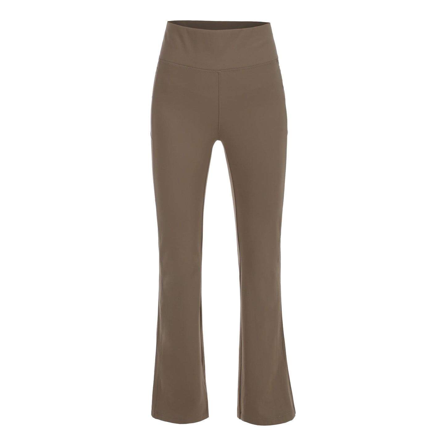 Quiet Please Tonal Core Flare Trainingshose Damen - grau, braun