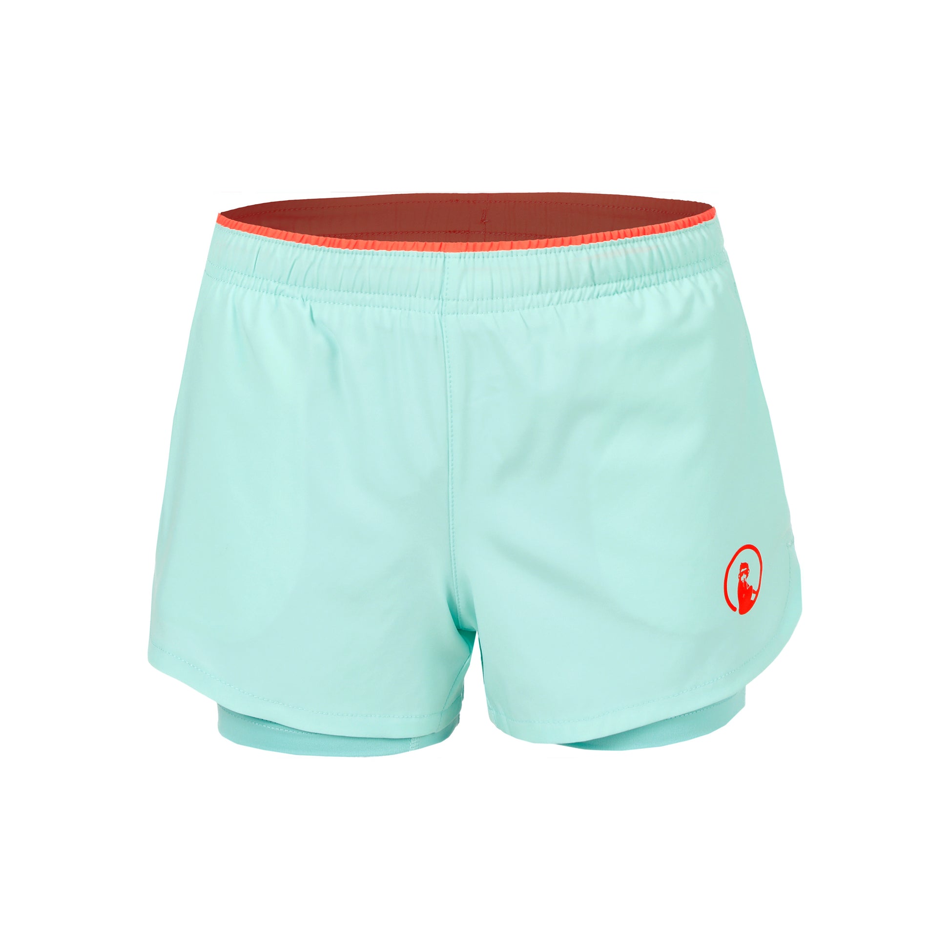 Quiet Please Point 2in1 Shorts Mädchen - türkis, rot