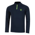Wild Big Serve 1/4 Zip Longsleeve Herren-Dunkelblau,Neongrün