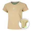 Wild Cross T-Shirt Damen-Beige,Neongrün