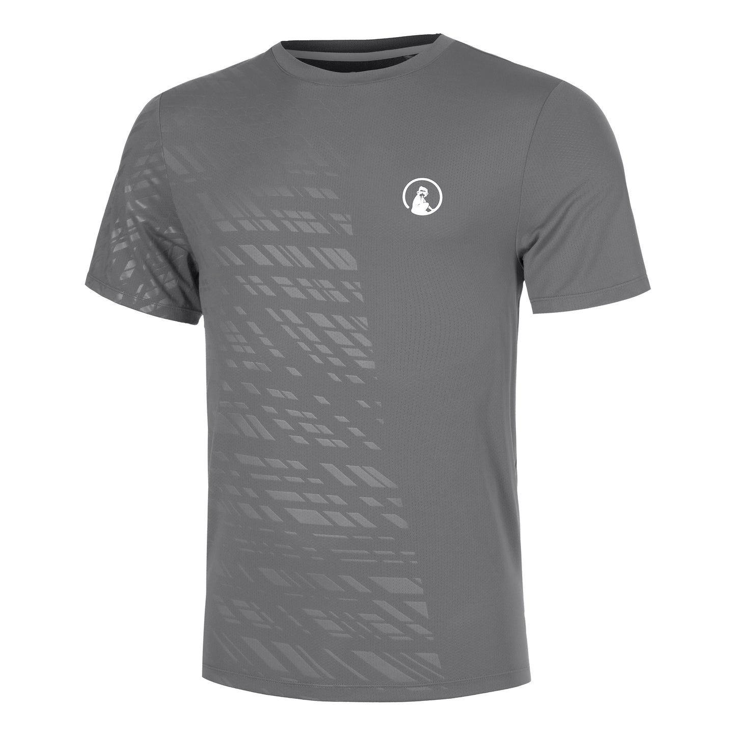 Quiet Please Receiver Embossed T-Shirt Herren - grau, weiß
