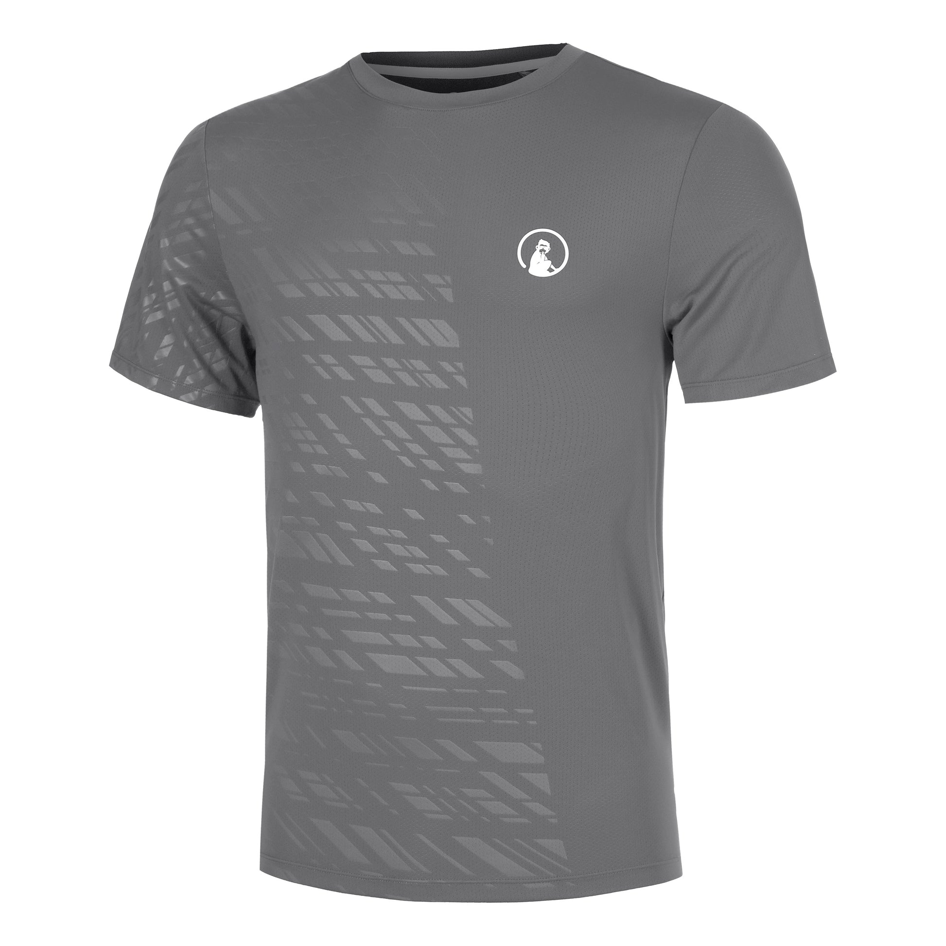 Quiet Please Receiver Embossed T-Shirt Herren - grau, weiß