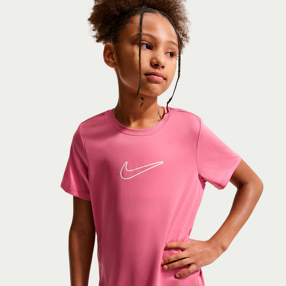 Nike Dri-FIT One T-Shirt Kinder - rosa, berry