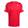 Club 3Stripes T-Shirt Herren - rot, weiß