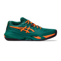 Gel-Resolution X Padelschuh Herren - dunkelgrün, neonorange