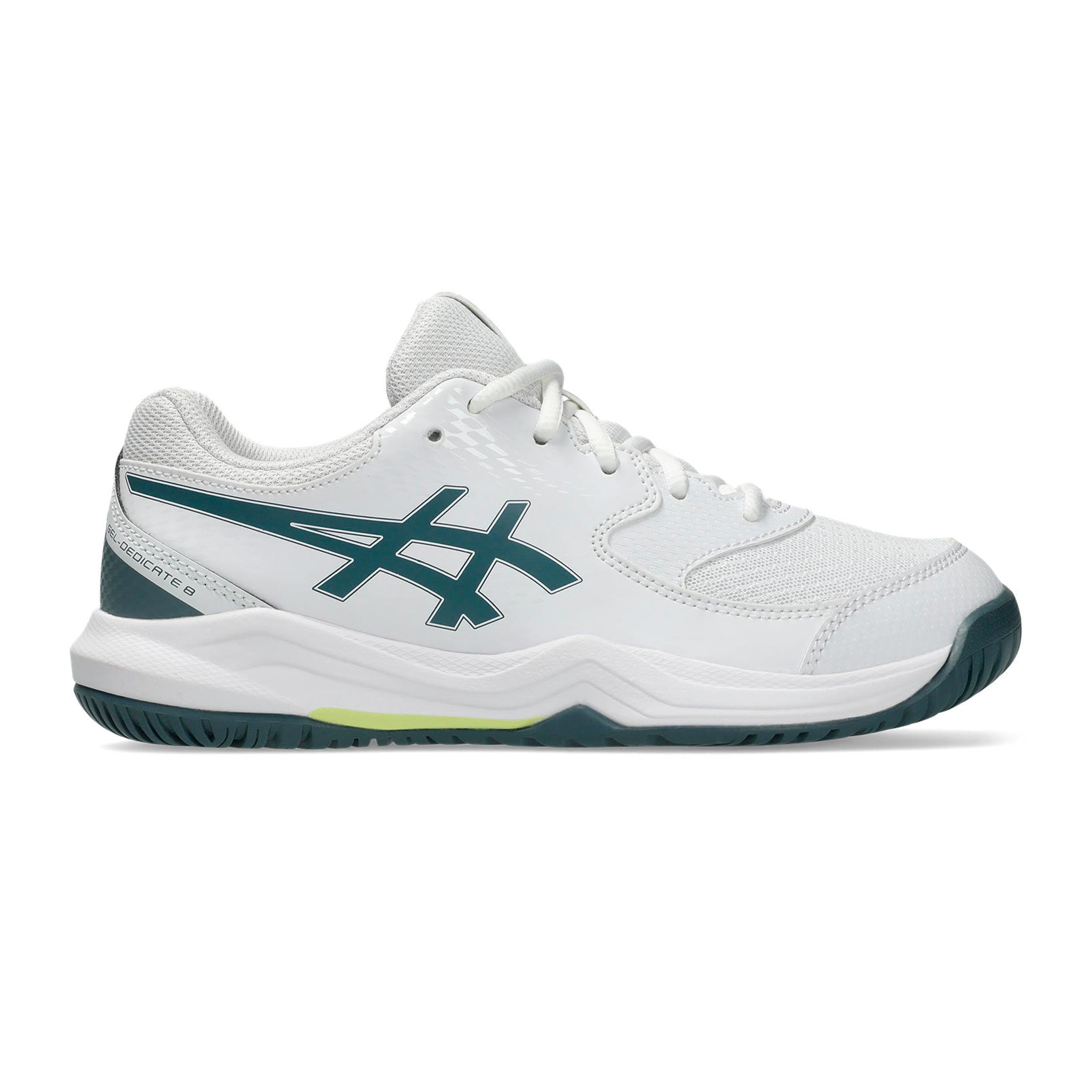 ASICS Gel-Dedicate 8 GS Allcourtschuh Kinder - weiß, grau