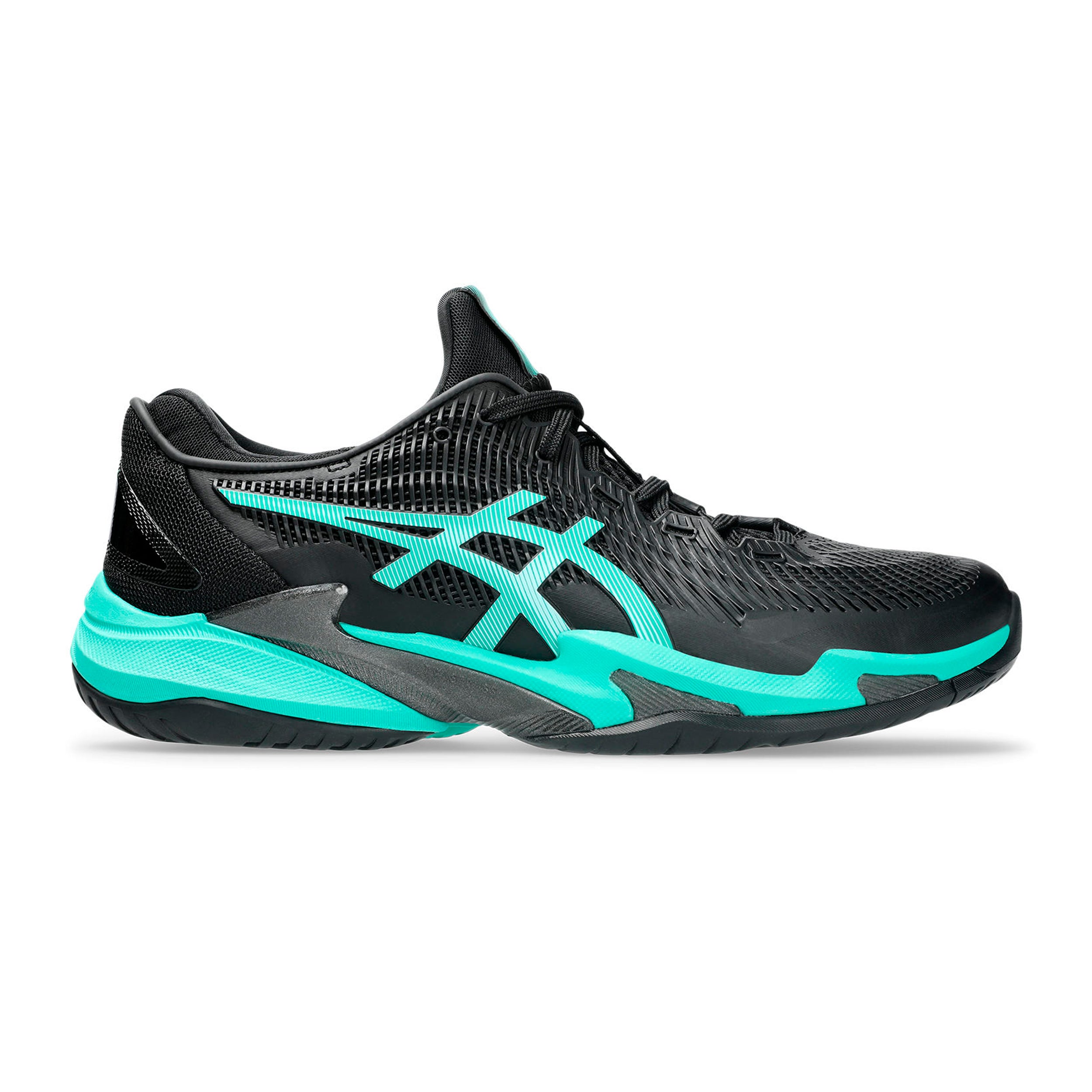 ASICS Court FF 3 Allcourtschuh Herren - schwarz, türkis