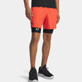 Vansih Woven 6in Shorts Herren-rot, schwarz matt