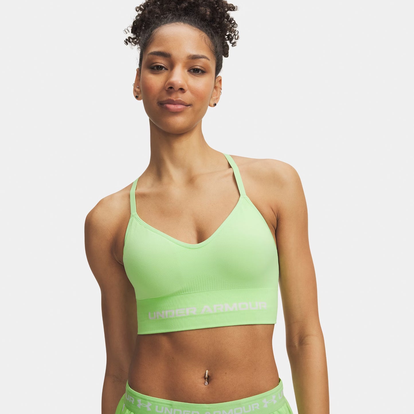 Under Armour Vanisheamle Low Sport-BH Damen-dunkelgrün
