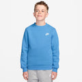 Club Fleece Sweatshirt Kinder - hellblau, weiß