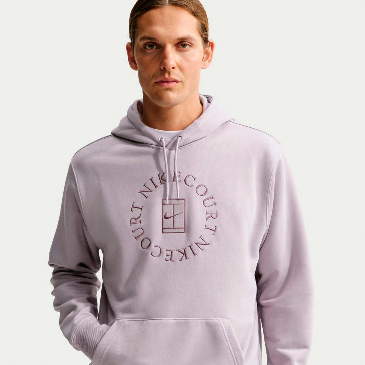 Nike Court Dri-Fit Heritage Hoody Herren - grau, flieder