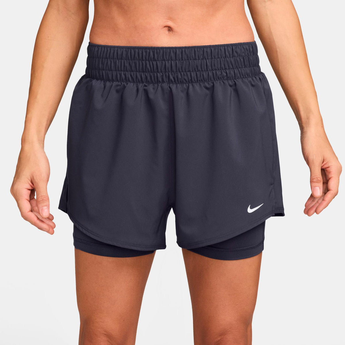Nike Dri-Fit One High Rise 2in1 3in Shorts Damen - dunkelgrau