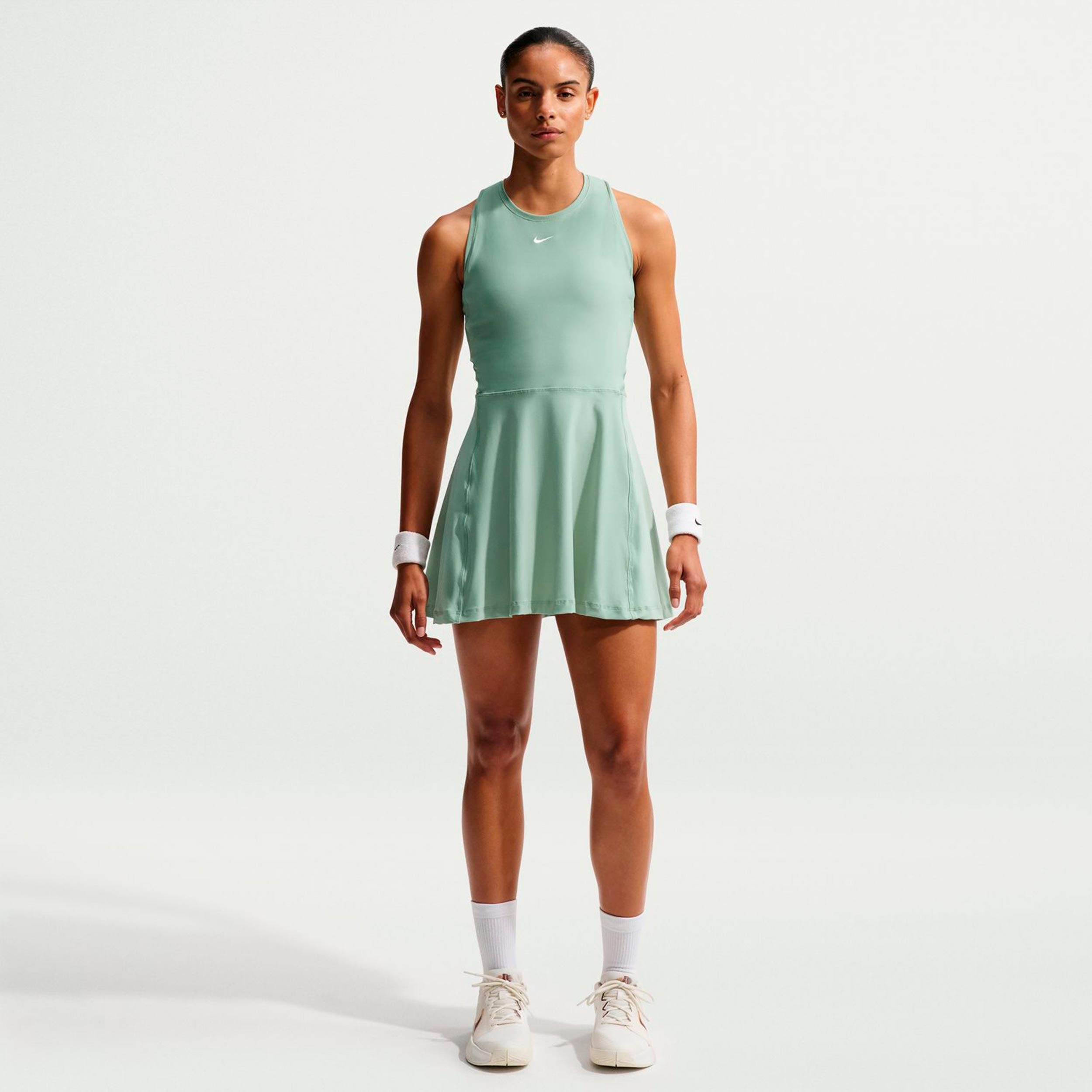 Nike Dri-FIT Victory Kleid Damen - graugrün, weiß